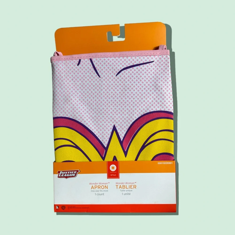 New In Package Justice League Wonder Woman Pink Apron Target 2013